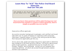 Ace Your Police Oral Board Interview!